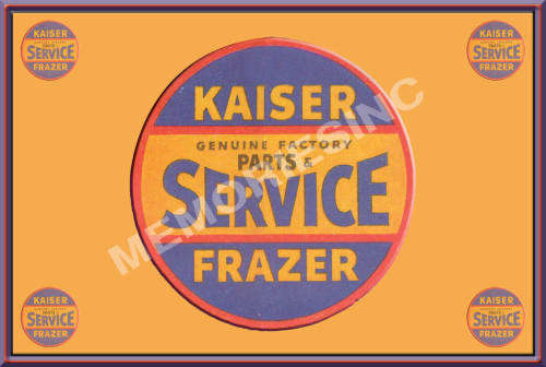 Kaiser-Frazer Service - Classic Metal Sign