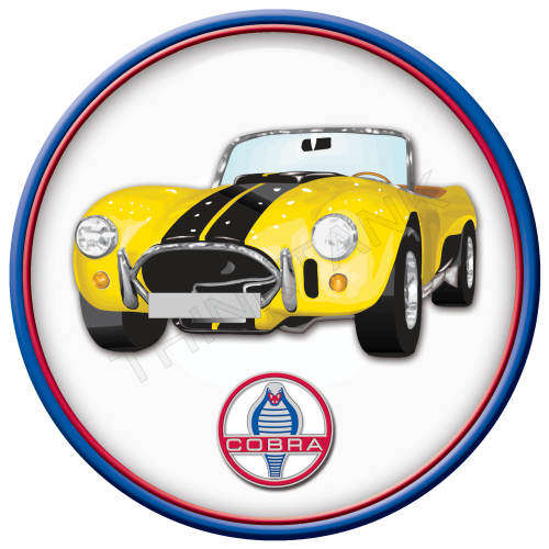 Shelby Cobra - Classic Round Metal Sign