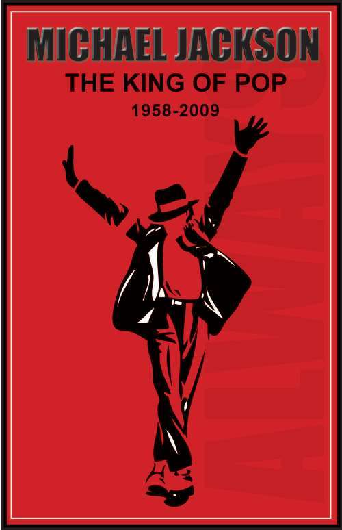 Michael Jackson - King of Pop - Classic Metal Sign