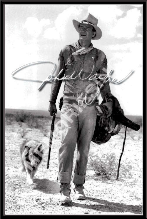 John Wayne - Hondo - Classic Metal Sign