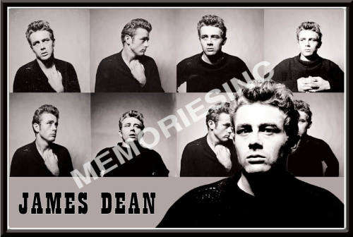 James Dean - Collage - Metal Sign