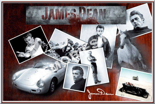 James Dean - Collage - Metal Sign