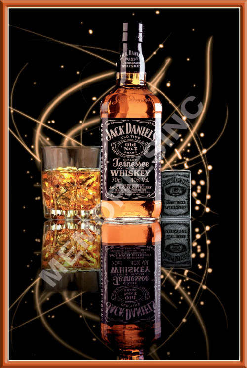 Jack Daniels - Mirrored - Classic Metal Sign