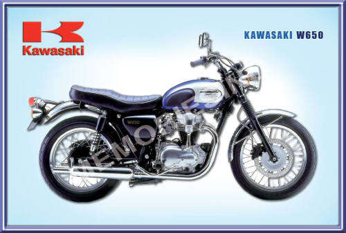Kawasaki W650 (99) - Classic Metal Sign