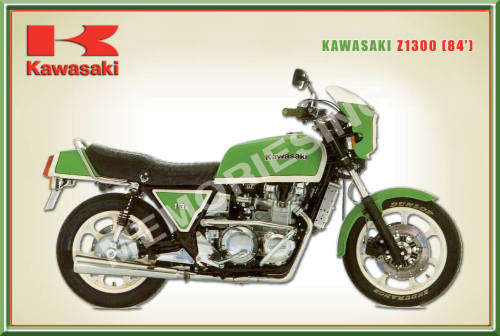 Kawasaki Z1300 (84) - Classic Metal Sign
