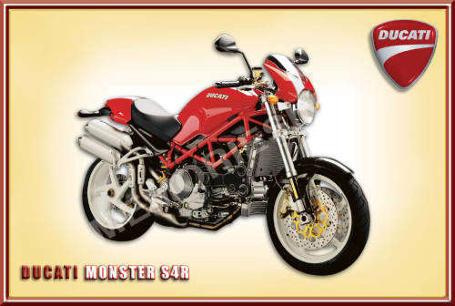 Ducati Monster S4R (2004) - Classic Metal Sign