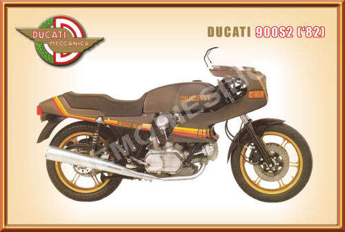 Ducati 900S2 (82) - Classic Metal Sign