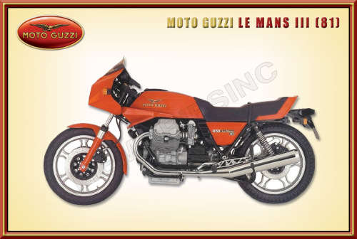 Moto Guzzi Le Mans III (81) - Classic Metal Sign