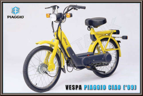 Vespa Piaggio Ciao (69) - Classic Metal Sign