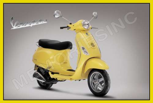 Vespa Yellow - Classic Metal Sign
