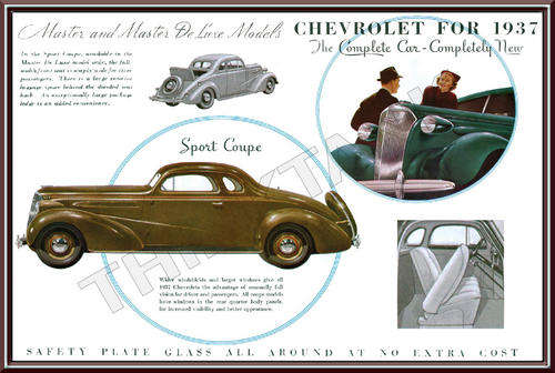 Chevrolet Coupe (37) - Classic Metal Sign