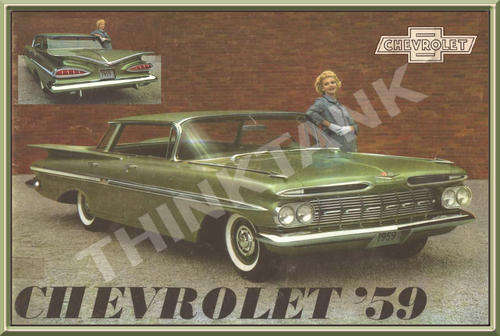 Chevrolet Impala (59) - Classic Metal Sign