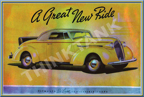 Plymouth Convertible (1937) - Classic Metal Sign