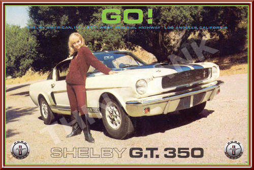Mustang Gt 350 (1965) - Classic Metal Sign