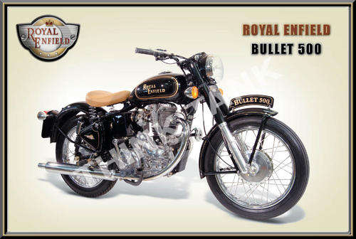 Royal Enfield Bullet 500 - Classic Metal Sign