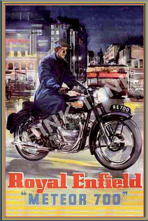 Royal Enfield Meteor 700 - Classic Metal Sign