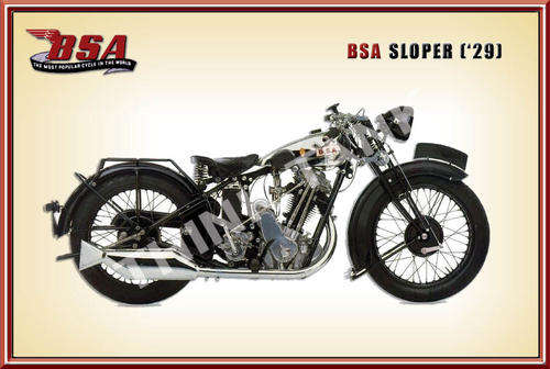 BSA Sloper (1929) - Classic Metal Sign