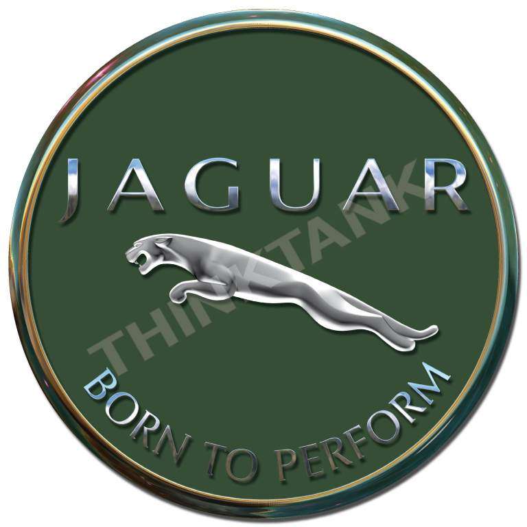 Jaguar - Born to Perform - Classic Metal Sign
