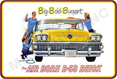 Buick Air Born B58 - Landscape - Classic Metal Sign
