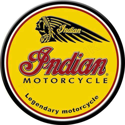Indian Motorcycles - Legendary - Classic Round Metal sign