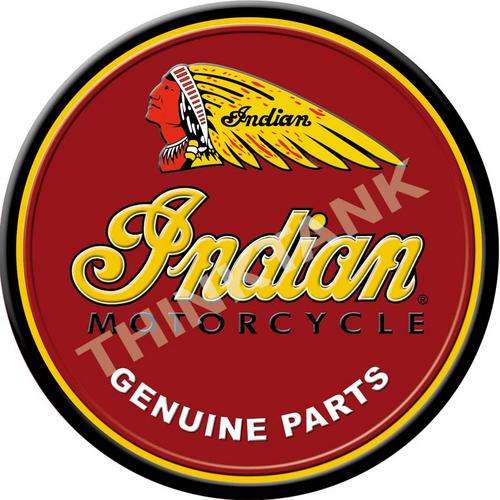 Indian Motorcycle Genuine Parts - Classic Round Metal sign