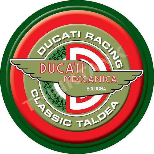 Ducati Motorcycle - Classic Round Metal Sign