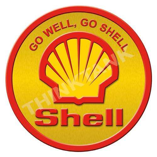 Gasoline - Shell - Go well, go Shell - Classic Round Metal Sign