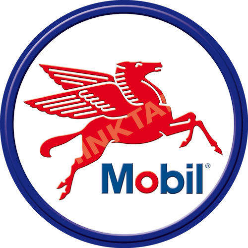 Gasoline - Mobil Gas - Classic Round Metal Sign