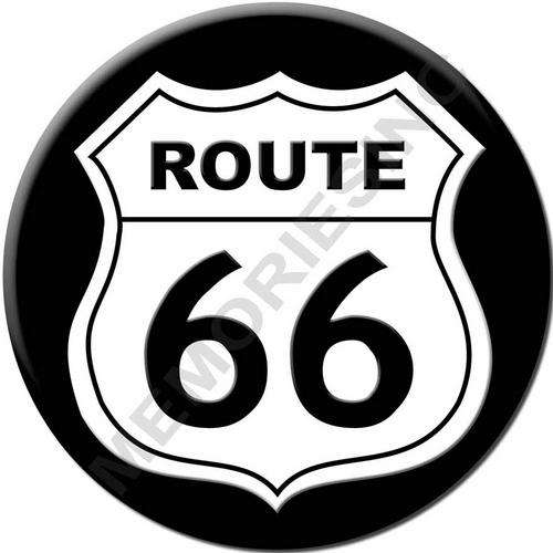 Route 66 - Classic Round Metal Sign