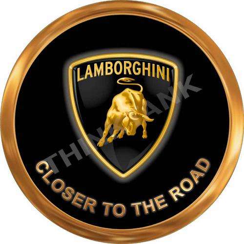 Lamborghini - Closer to the Road - Classic Round Metal Sign