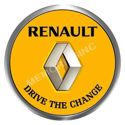 Renault - Drive the Change- Classic Round Metal Sign