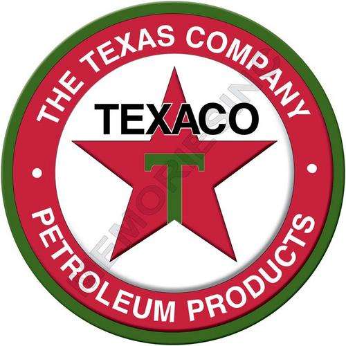 Gasoline - Texaco Petroleum - Classic Round Metal Sign