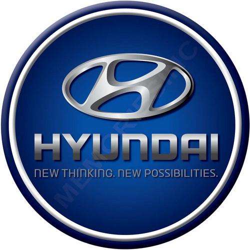 Hyundai - New Thinking - Classic Round Metal Sign