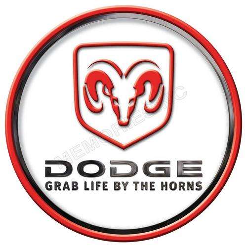 Dodge - Grab life by the horns - Classic Round Metal Sign