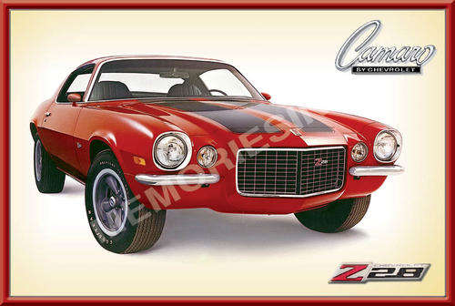 Chevy Camaro Z28 (1970) - Classic Metal Sign