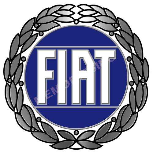 Fiat (Blue/White) - Classic Round Metal Sign