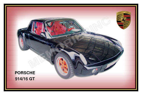 Porsche 914-16 GT (80's) - Classic Metal Sign