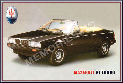 Maserati BI Turbo (1987) - Classic Metal Sign