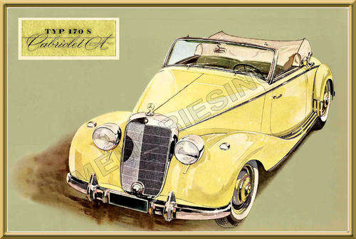 Mercedes 170s (4450) - Classic Metal Sign
