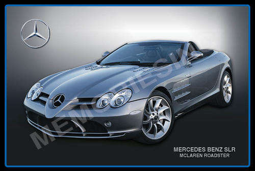 Mercedes SLR Mclaren Roadster - Classic Metal Sign