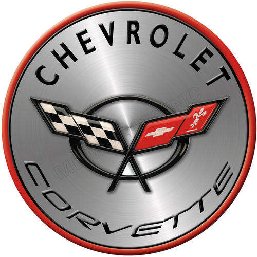 Chevrolet Corvette - Classic Round Metal Sign