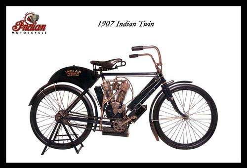 Indian Twin (1907) - Classic Metal Sign
