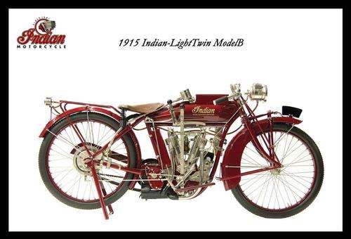Indian LightTwin Model B (1915) - Classic Metal Sign