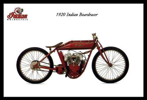 Indian BoardRacer (1920) - Classic Metal Sign