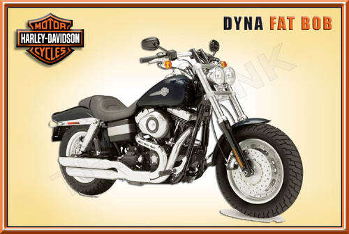 Harley Dyna Fat Bob (2011) - Metal Sign