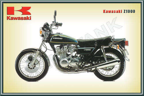 Kawasaki Z1000 (1980s) - Classic Metal Sign