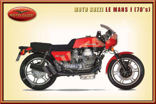 Moto Guzzi Le Mans I (1970s) - Classic Metal Sign