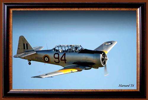 Harvard T6 - Silver - Metal Sign