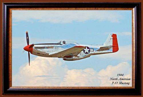 NORTH AMERICAN P-51 MUSTANG (1944) - Metal Sign