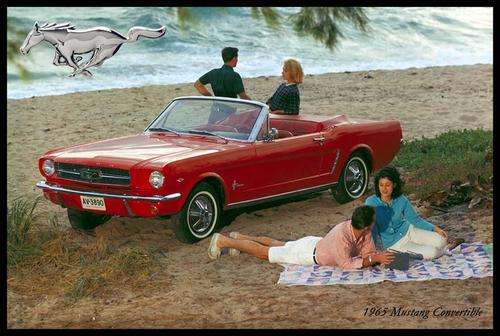 Mustang Convertible (1965) - Classic Metal Sign